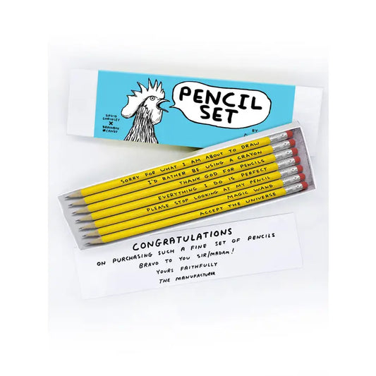 David Shrigley: Pencil Box Set Blue