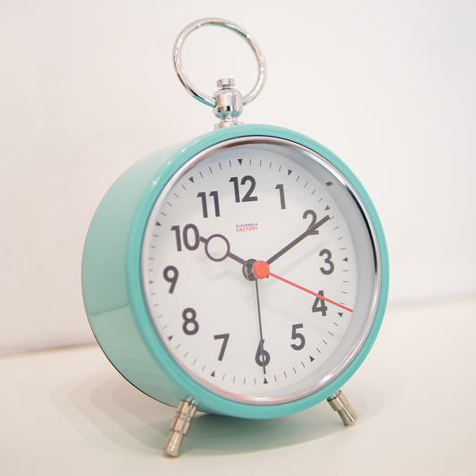 FACTORY ALARM CLOCK FROM CLOUDNOLA IN TURQUOISE