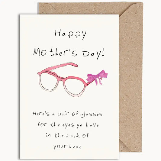 Weird Watercolours Card - "Mothers Day Glasses"
