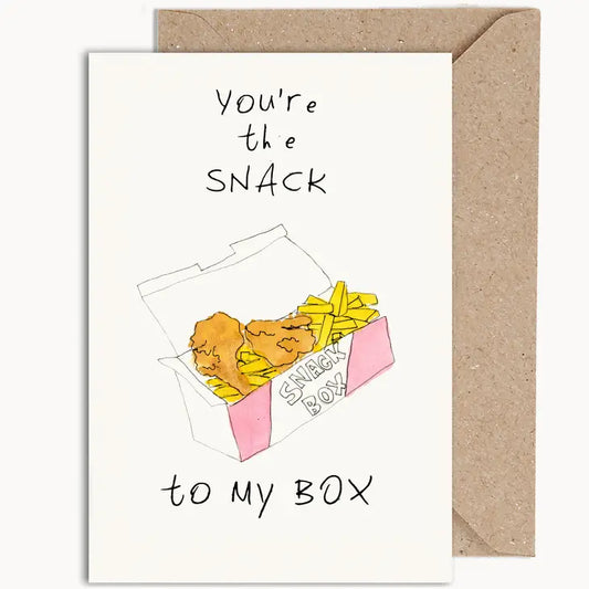 Weird Watercolours Card: "Snack Box"