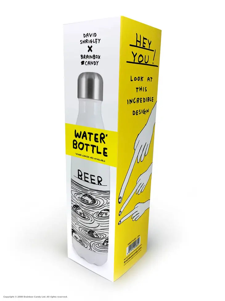 Water Bottle - David Shrigley - Beer