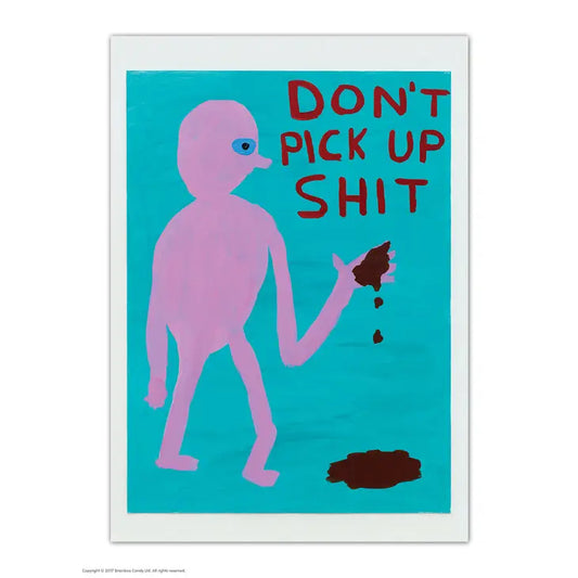David Shrigley: Don't Pick Up Shit Postcard