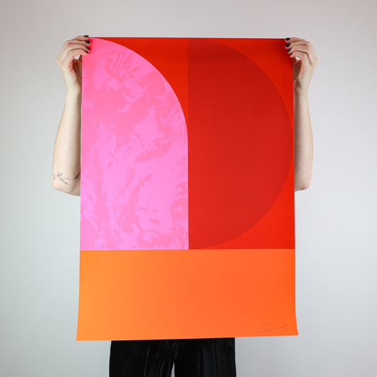''Modular #1'' (Pink) - Alastair Keady - Unframed