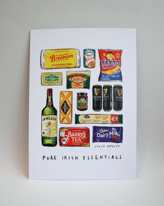 Pure Irish Essentials Print - Lucia Moreno Illustration